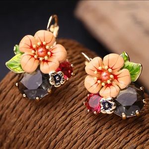 Lovely flower earrings
